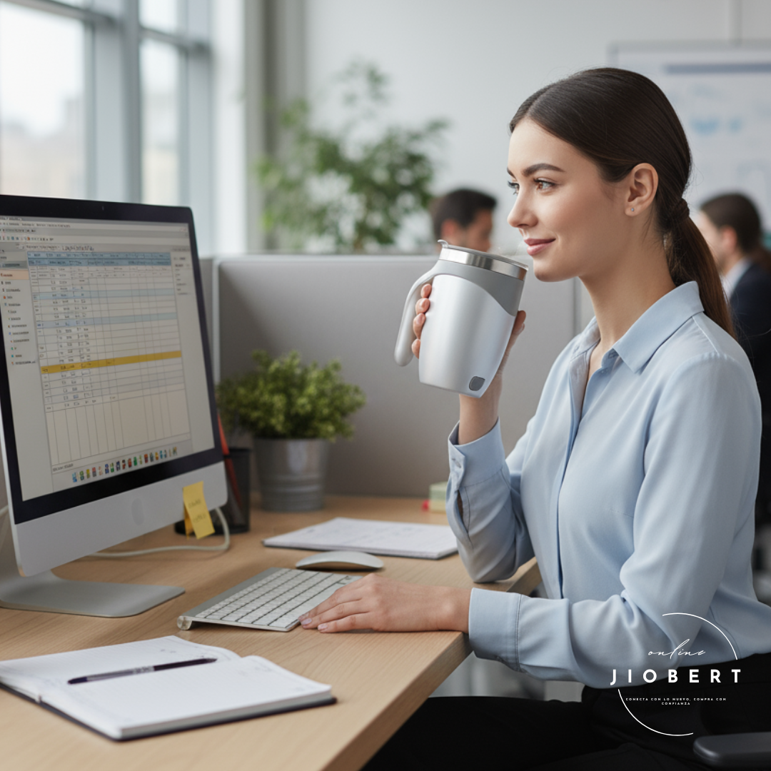 TAZA AUTOMEZCLADORA RECARGABLE - "Turbo Mix"